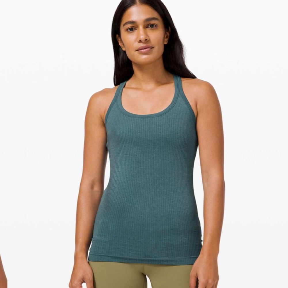NWOT Lululemon Ebb to Street Tank in Desert Teal - Size 8